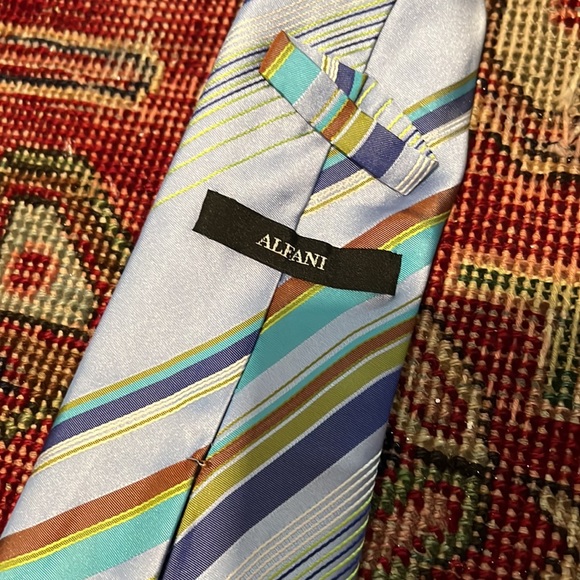 Alfani striped silk tie - Picture 3 of 3